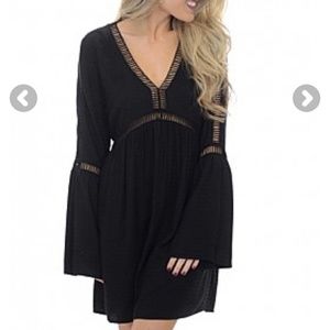 Lovestitch Black Boho Dress